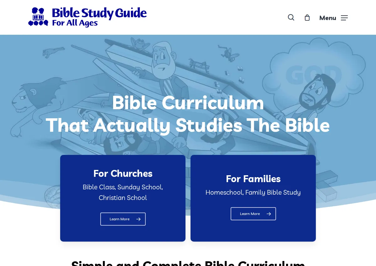 Store homepage