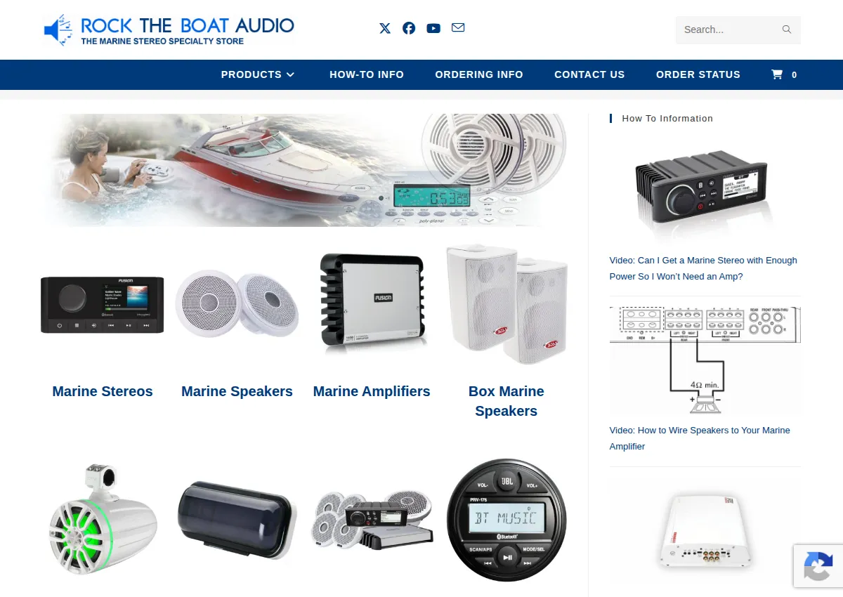 Store homepage
