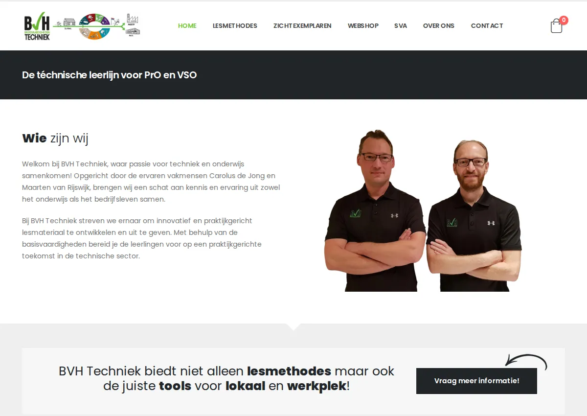 Store homepage