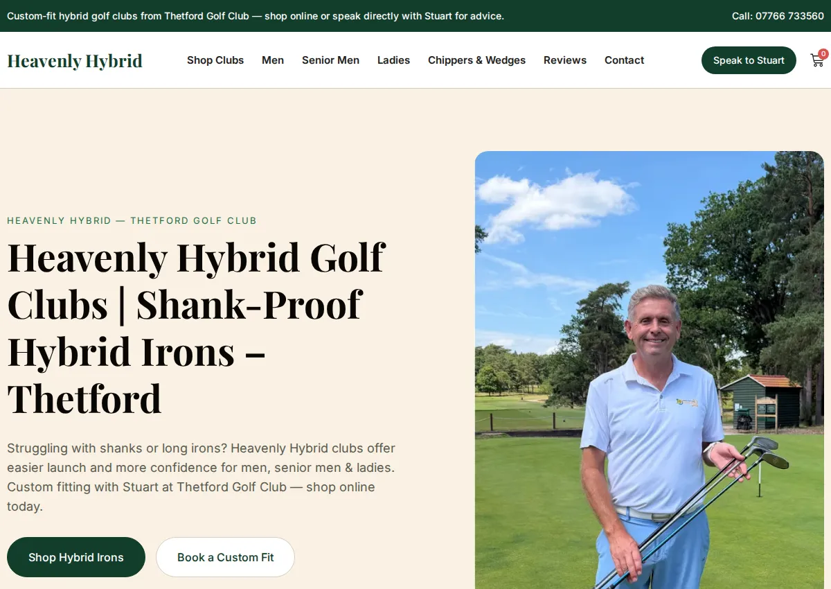 Store homepage