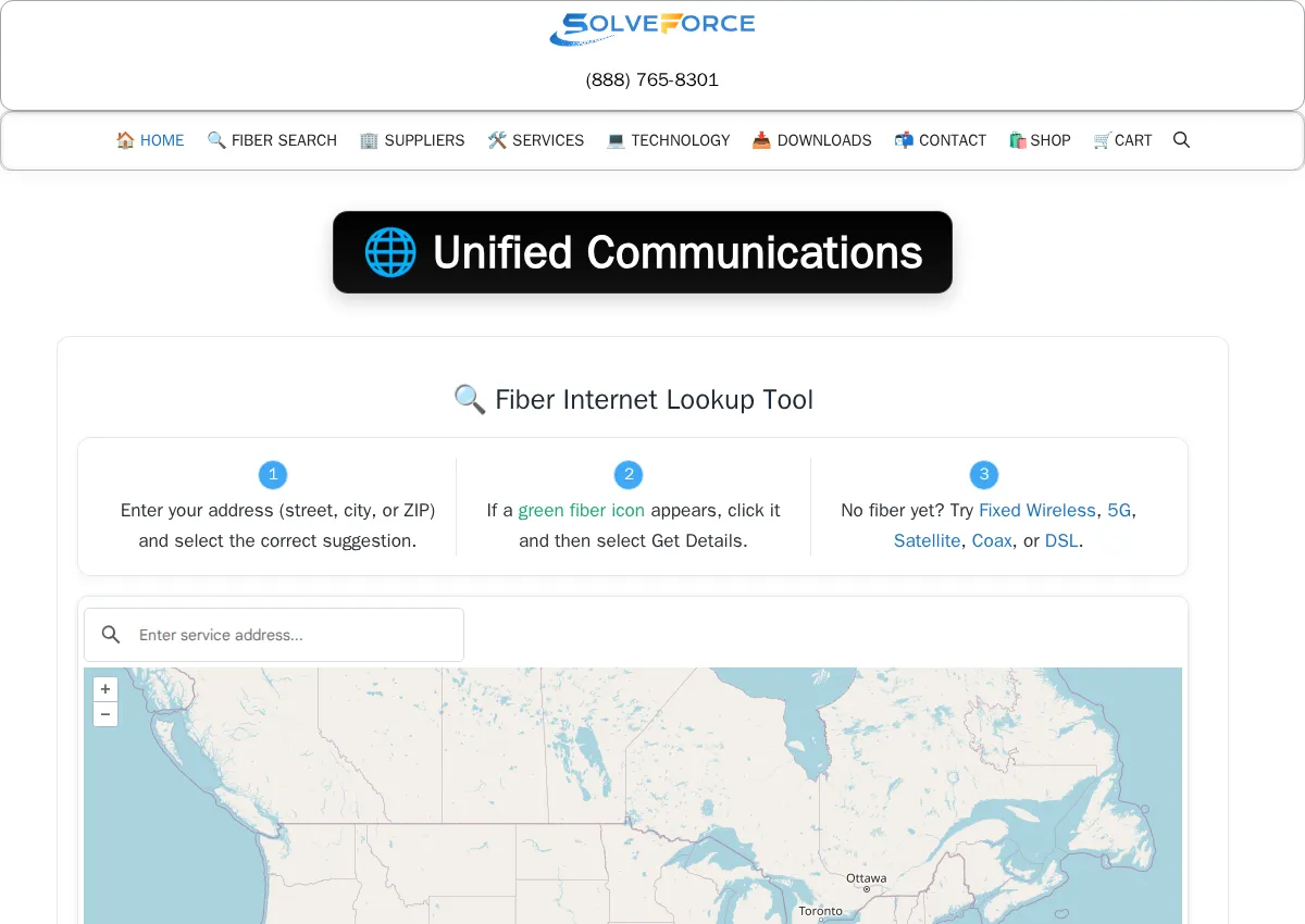 Store homepage