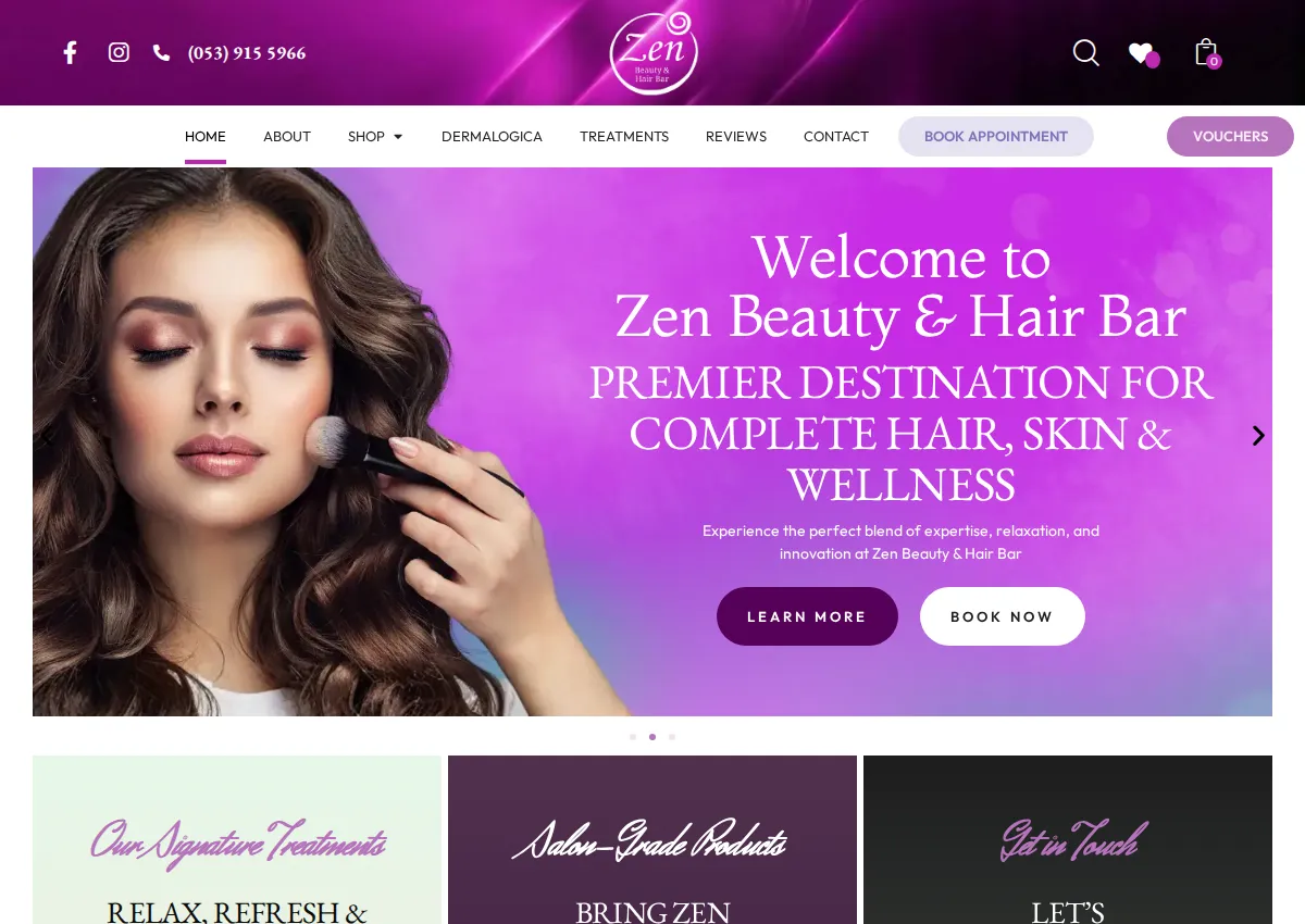 Store homepage