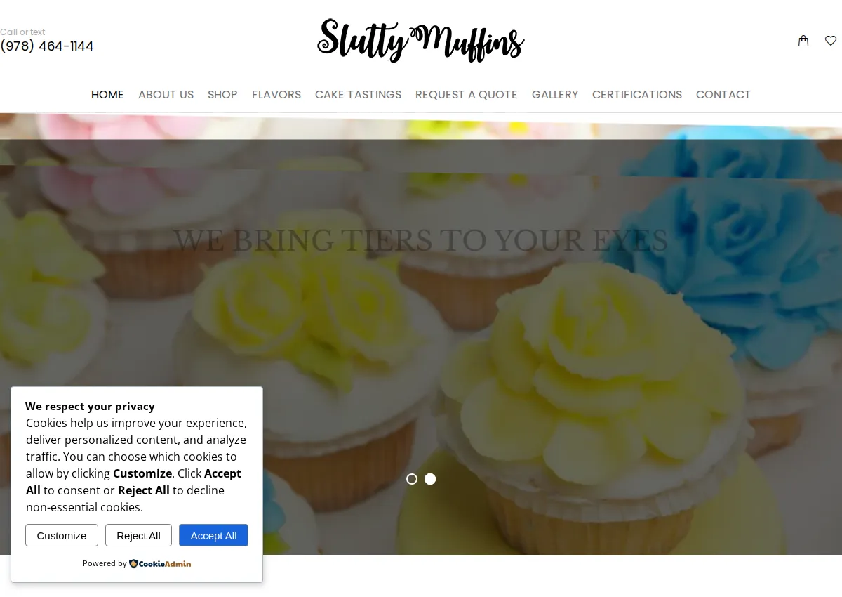 Store homepage