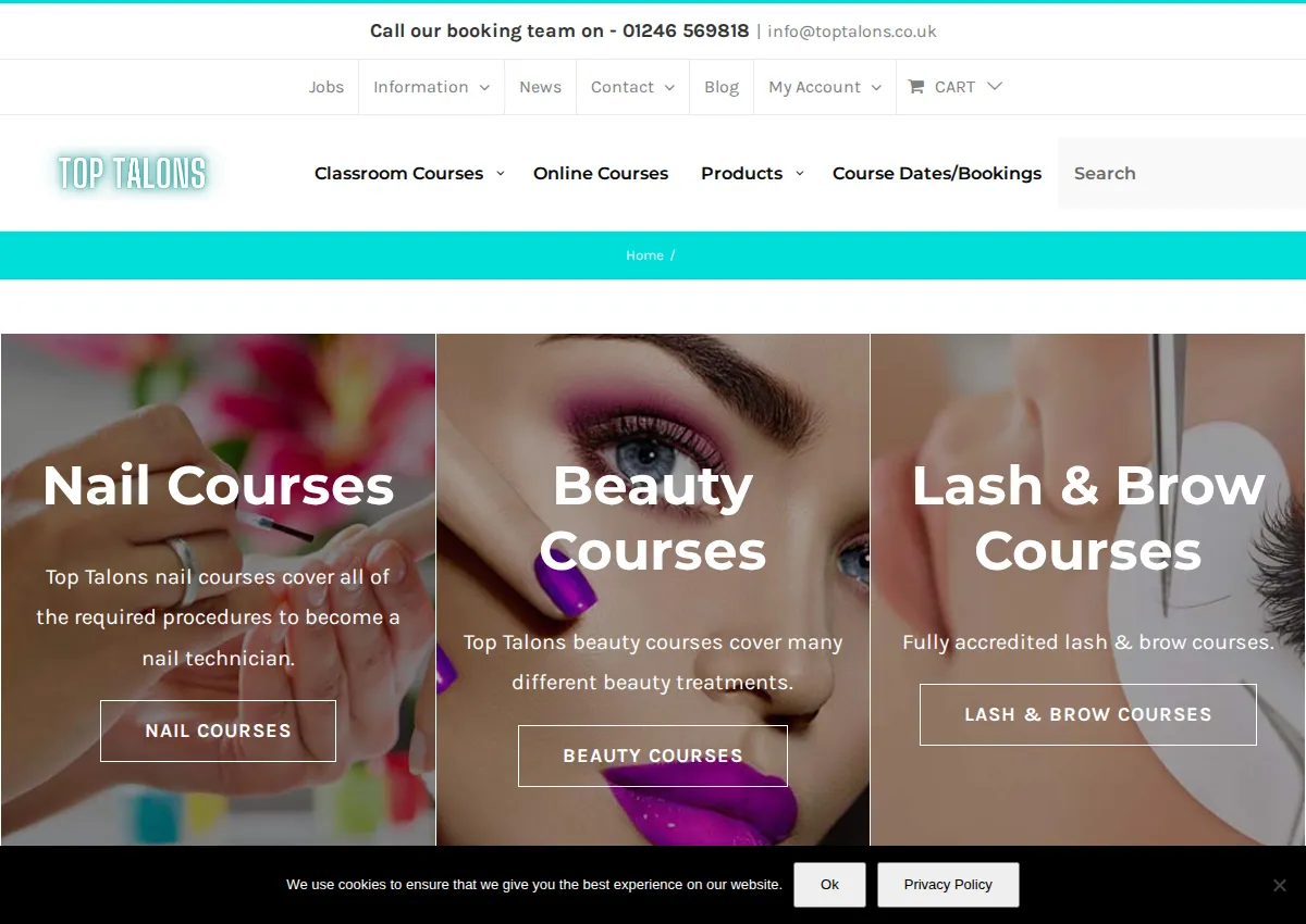 Store homepage