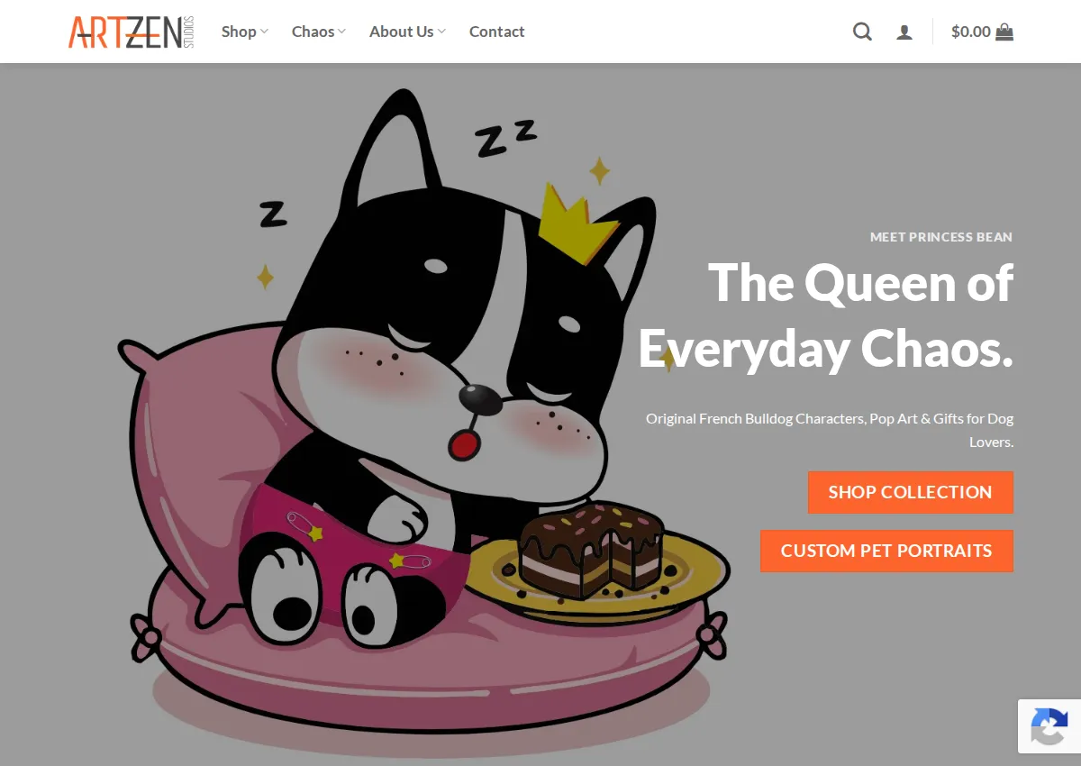 Store homepage