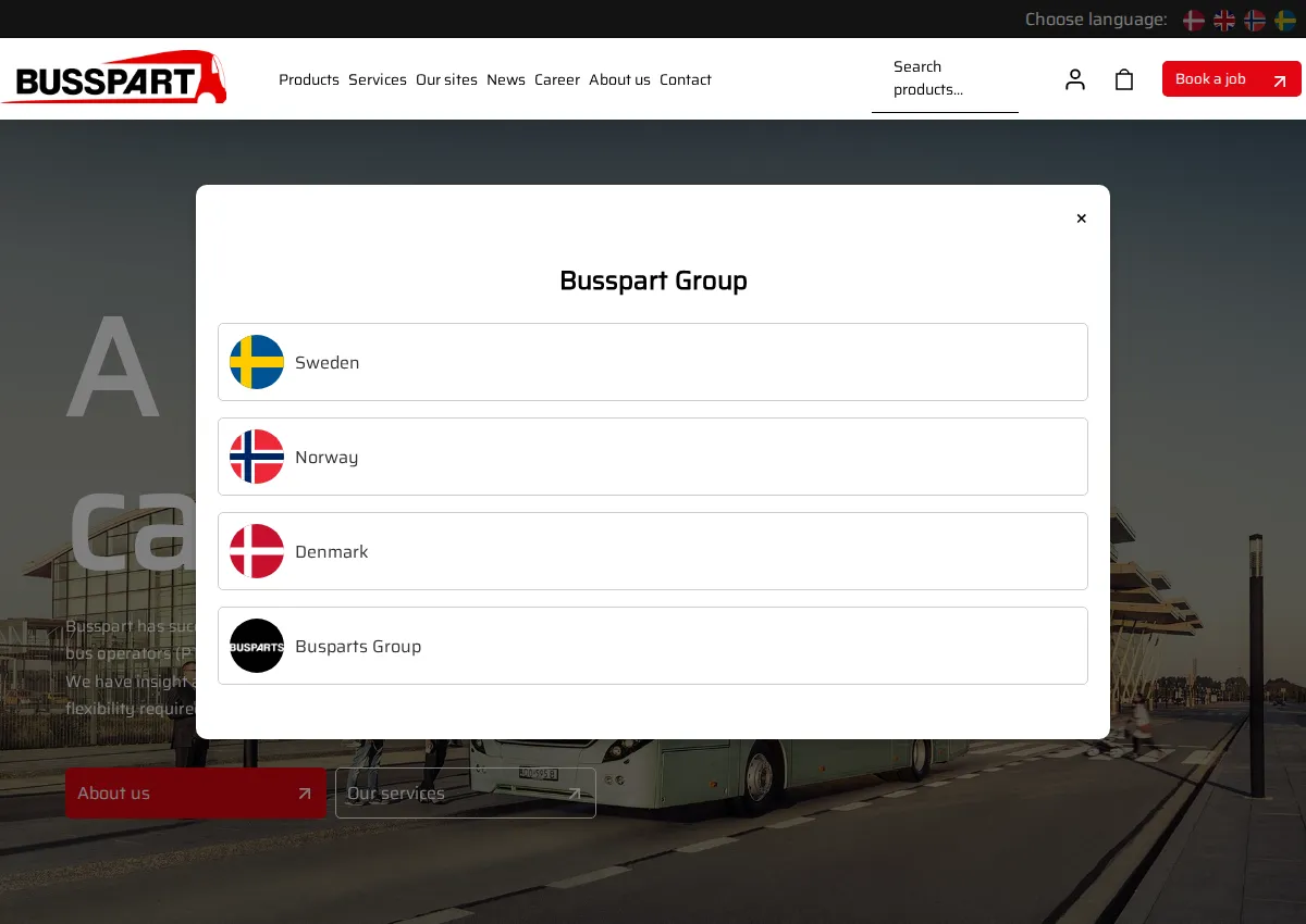 Store homepage