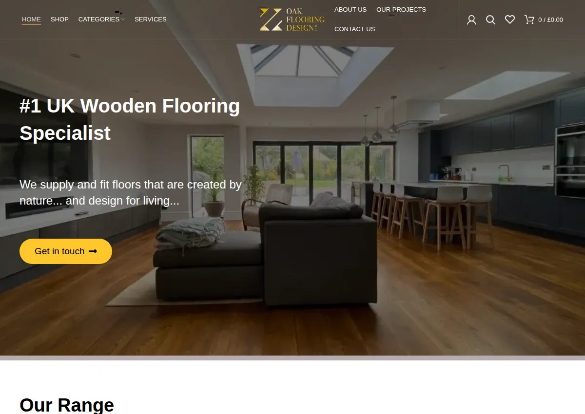 Store homepage