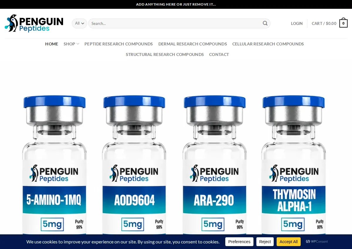 Store homepage
