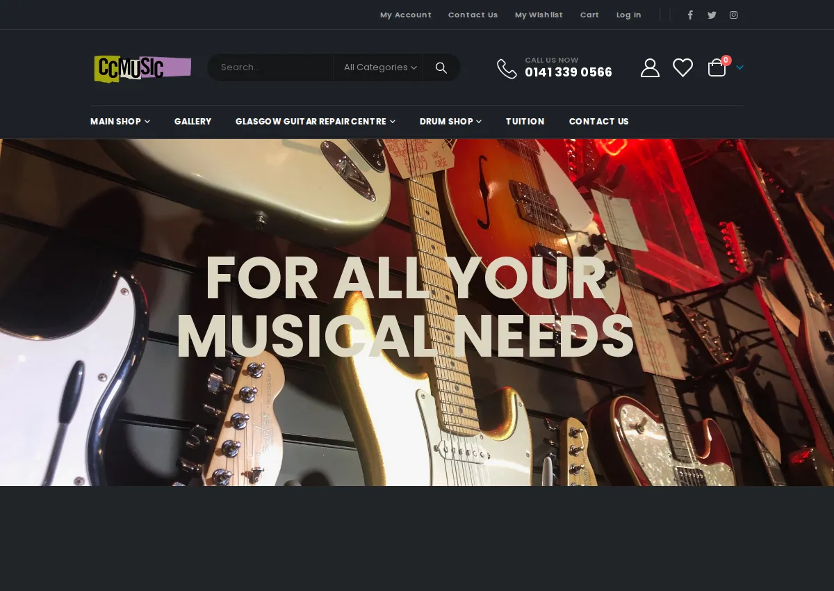 Store homepage