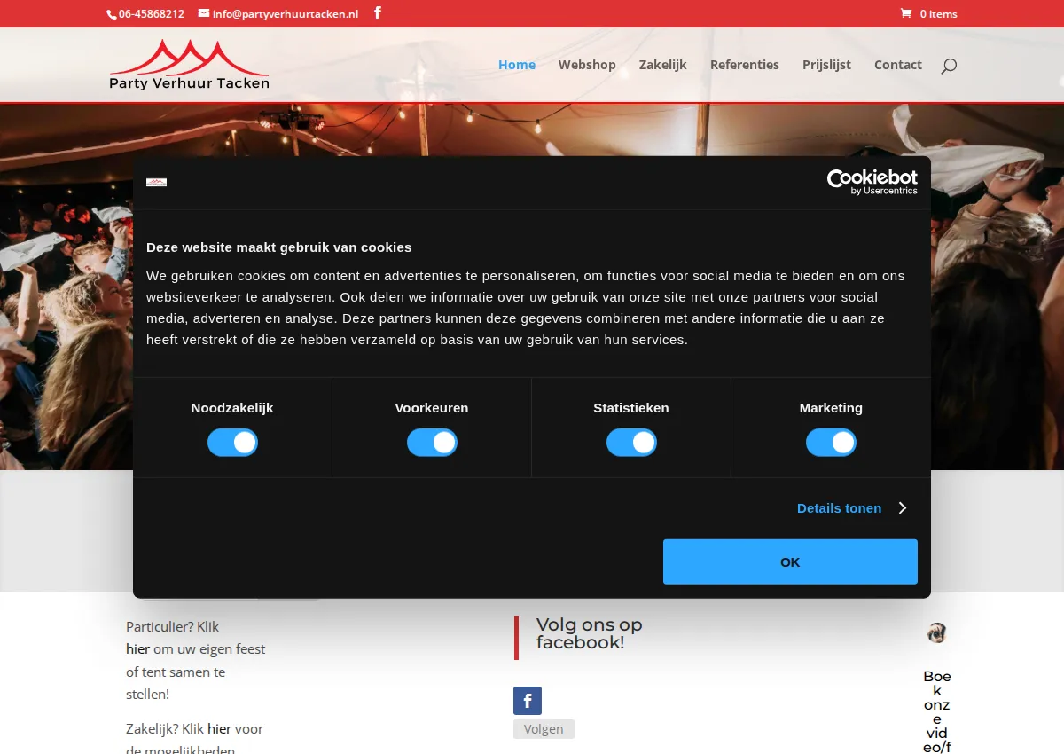 Store homepage