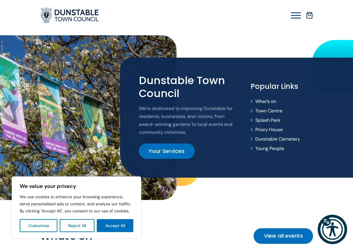 Store homepage