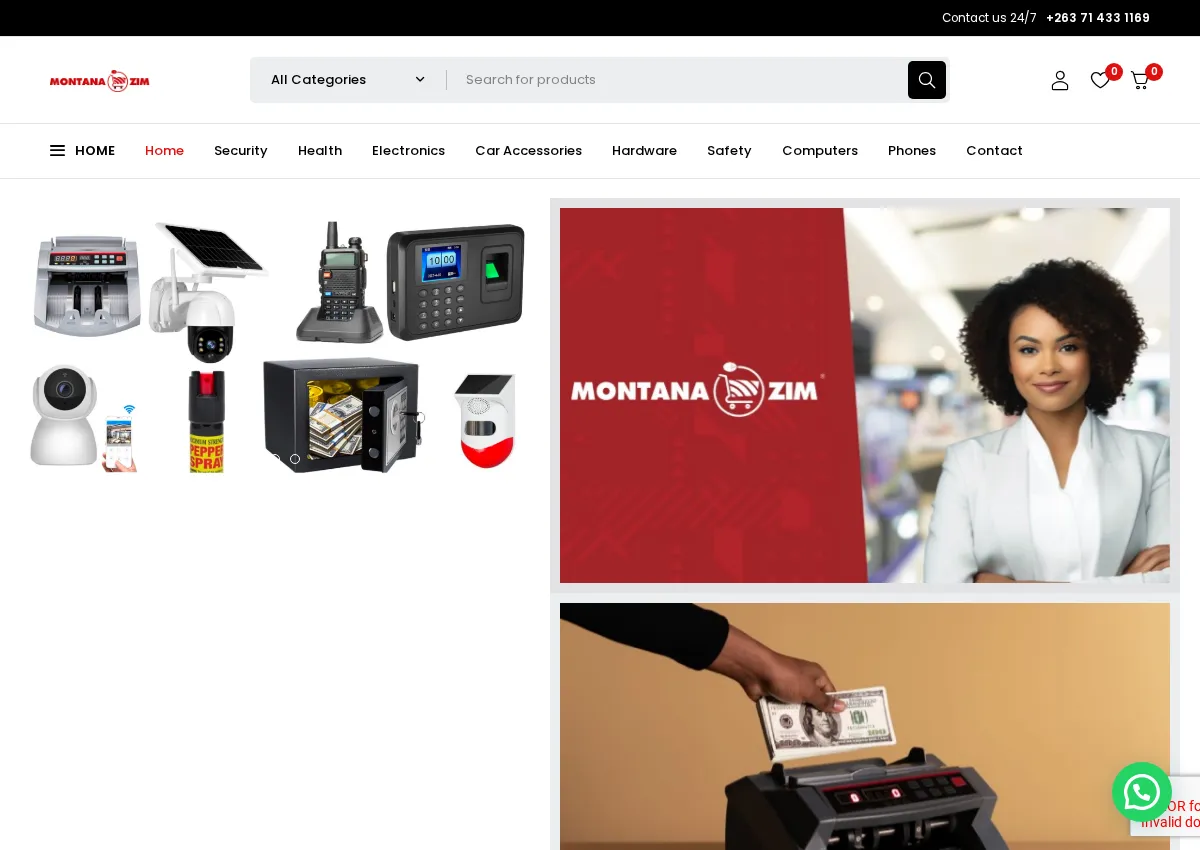 Store homepage