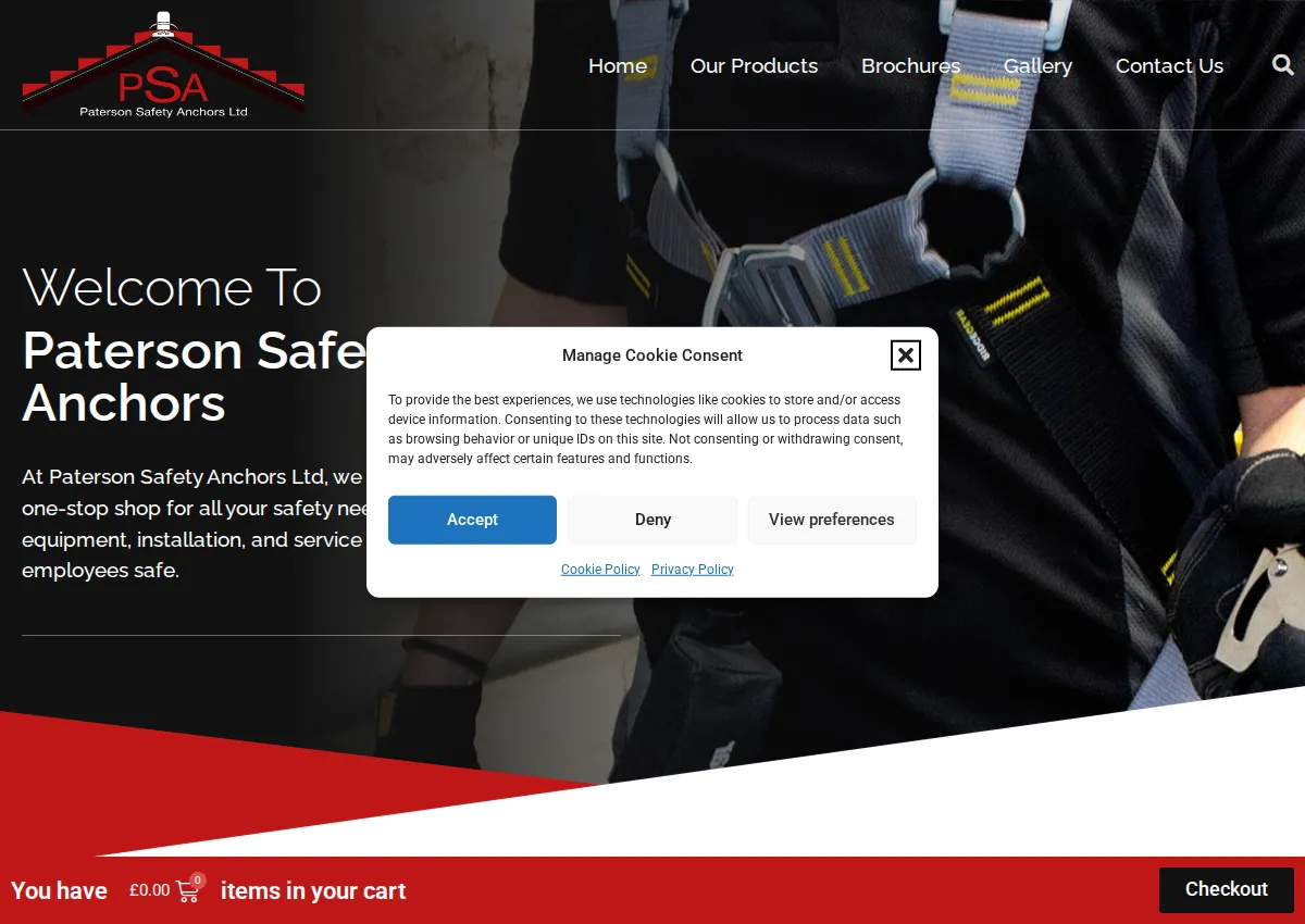 Store homepage