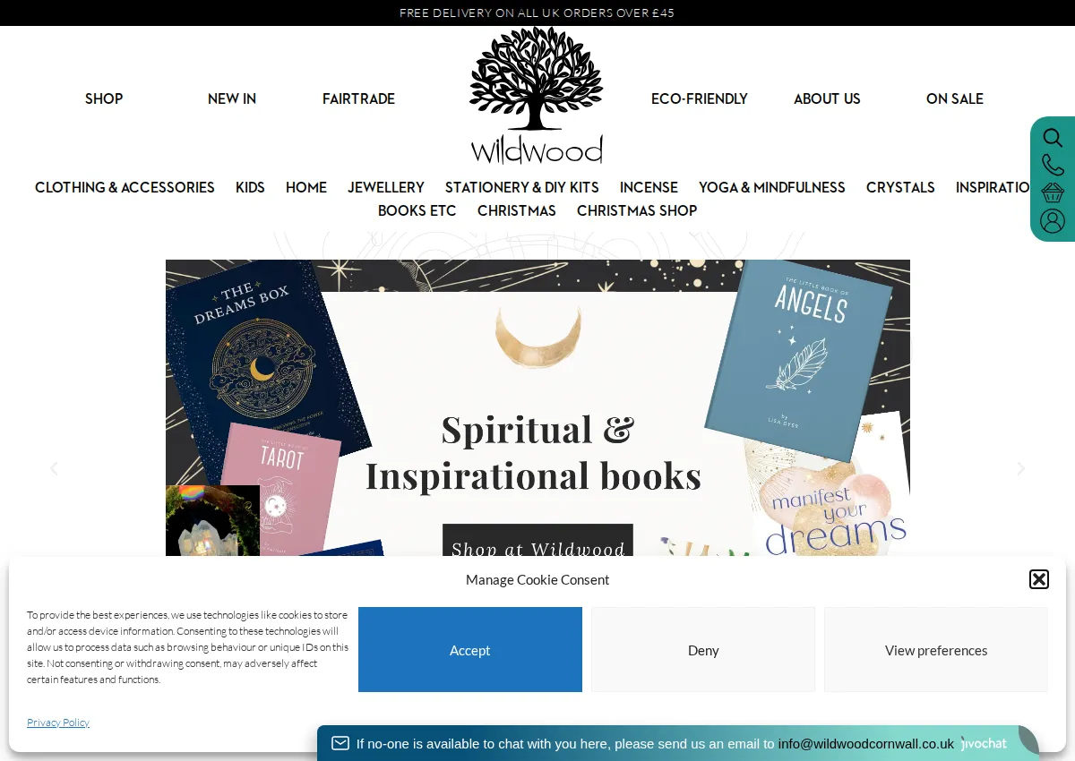 Store homepage