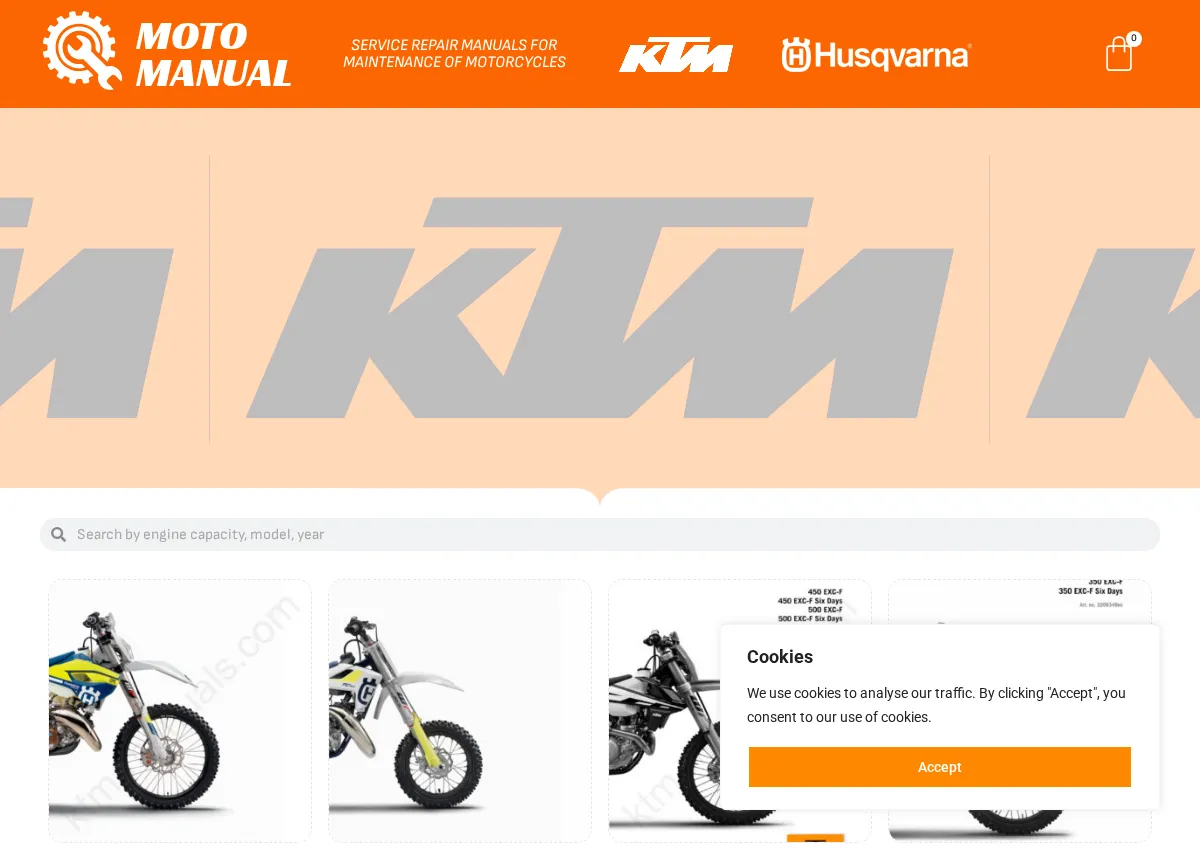 Store homepage