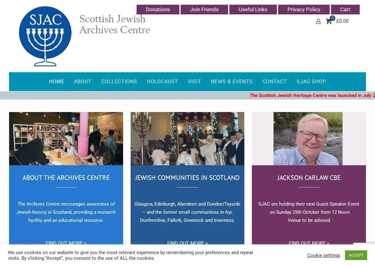 Store homepage
