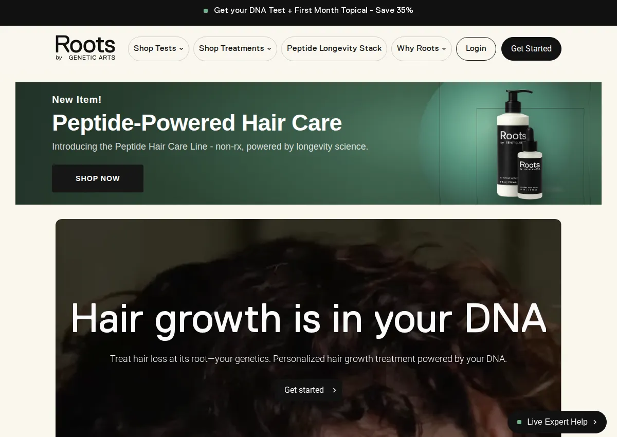 Store homepage