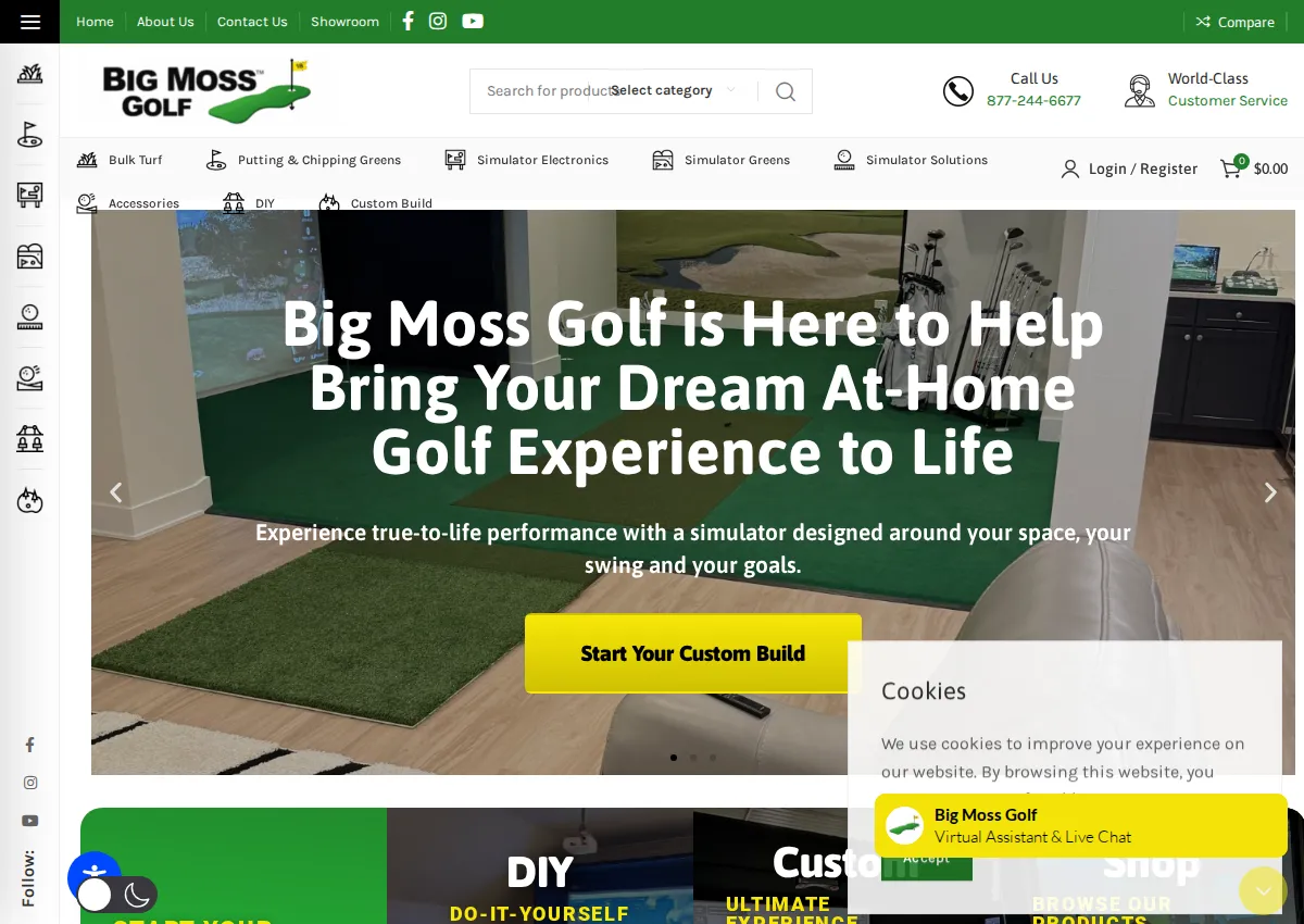 Store homepage