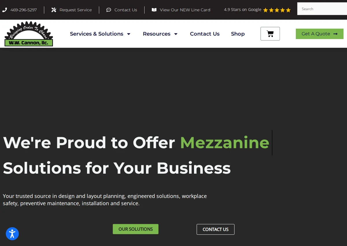 Store homepage