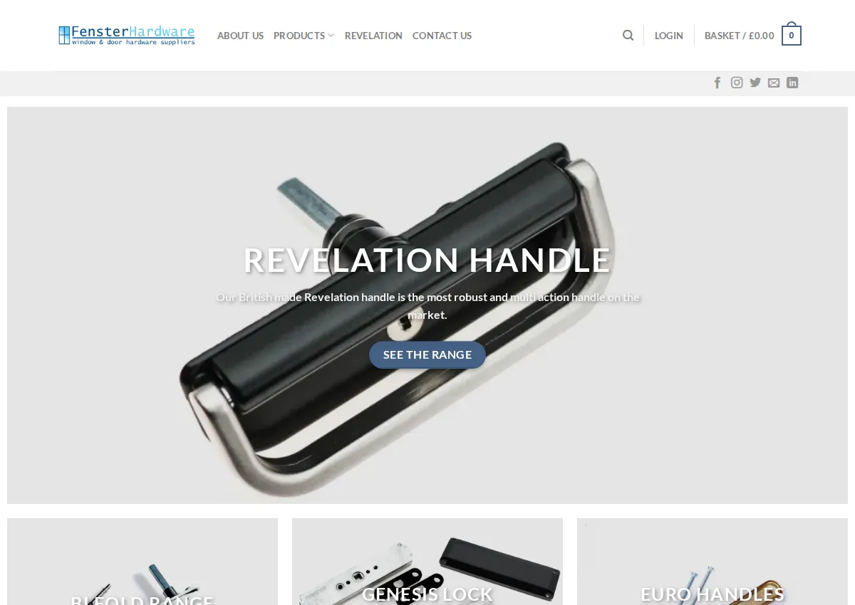 Store homepage