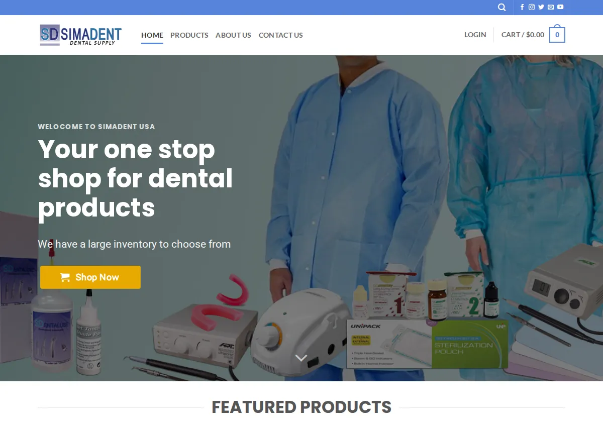 Store homepage