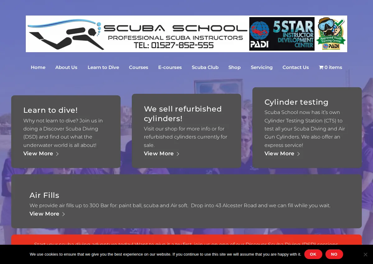 Store homepage