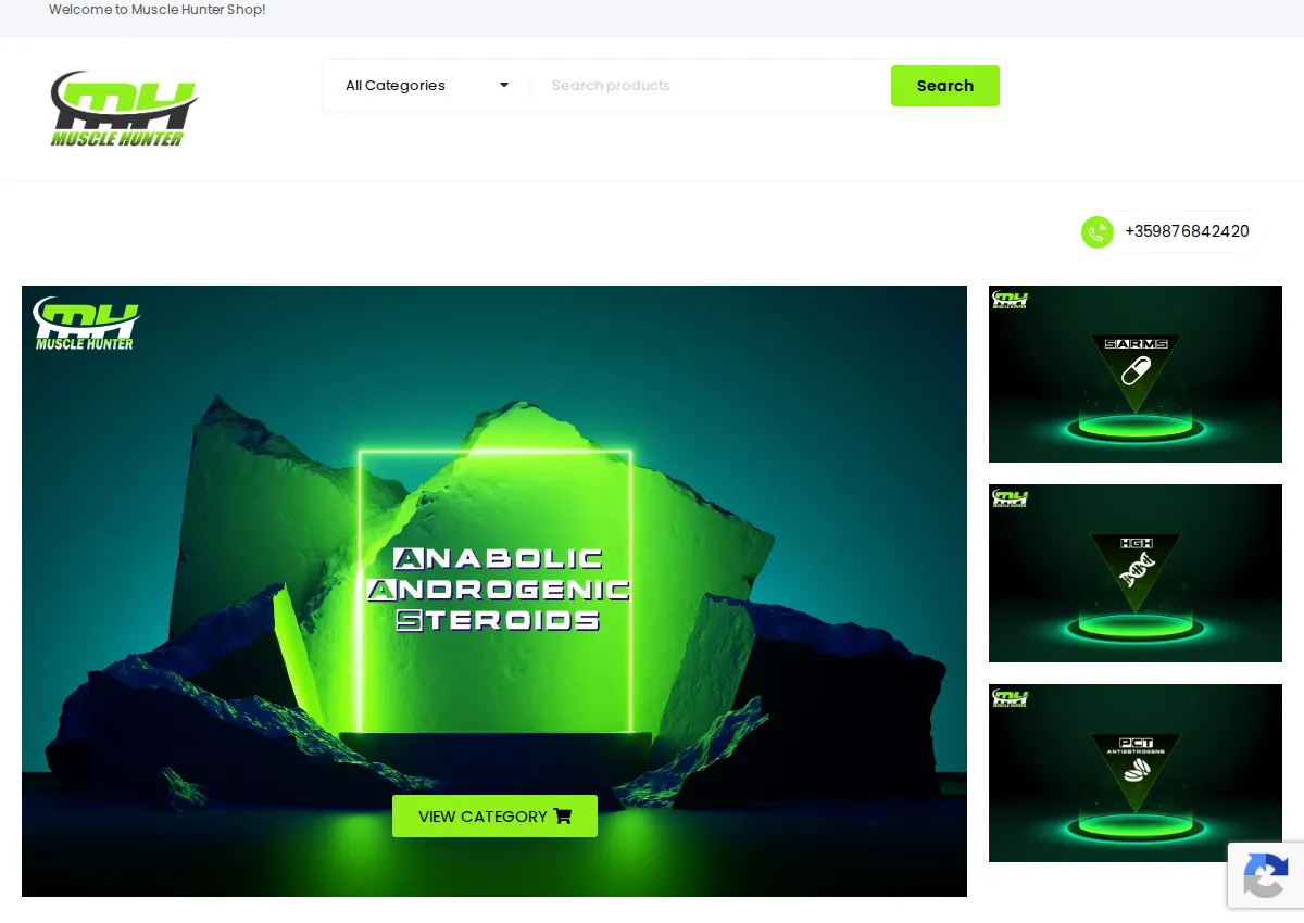 Store homepage
