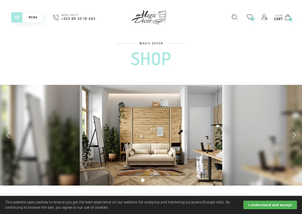 Store homepage