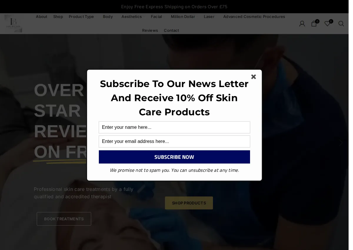 Store homepage