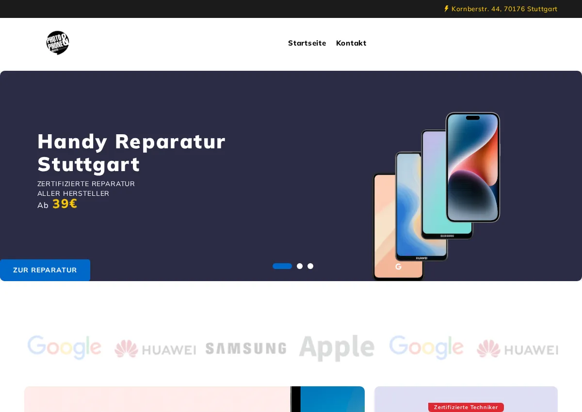 Store homepage