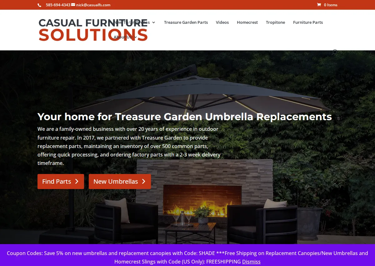 Store homepage