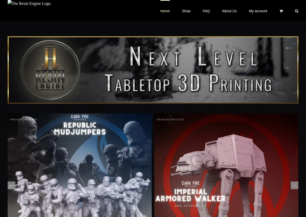Store homepage
