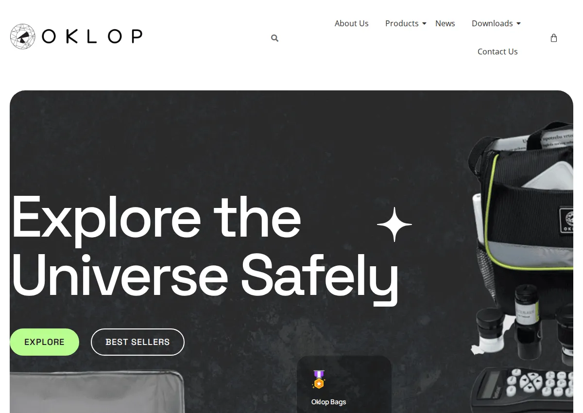 Store homepage