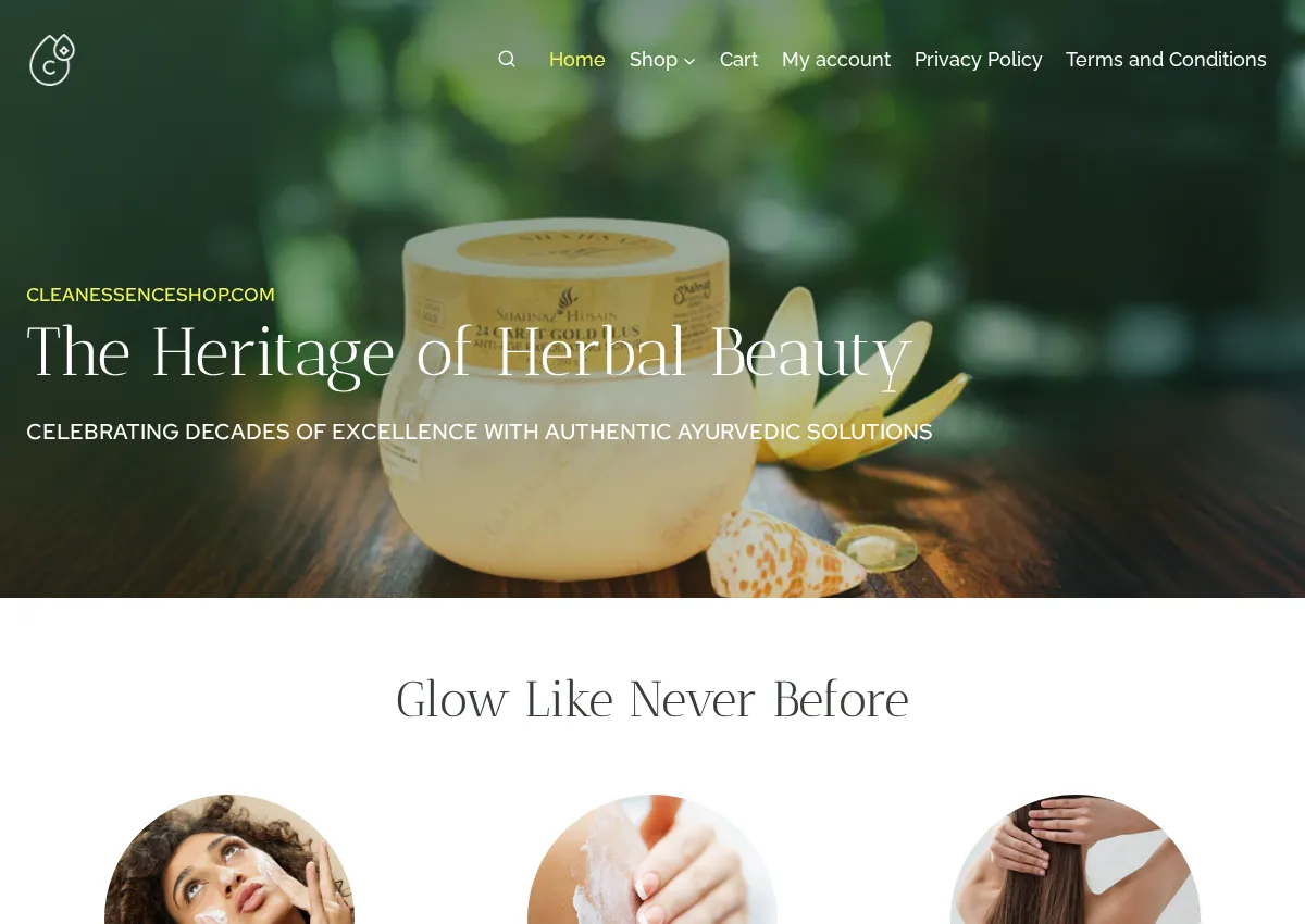 Store homepage