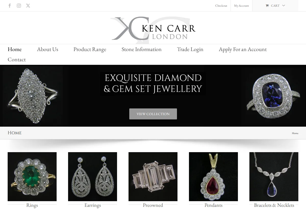 Store homepage