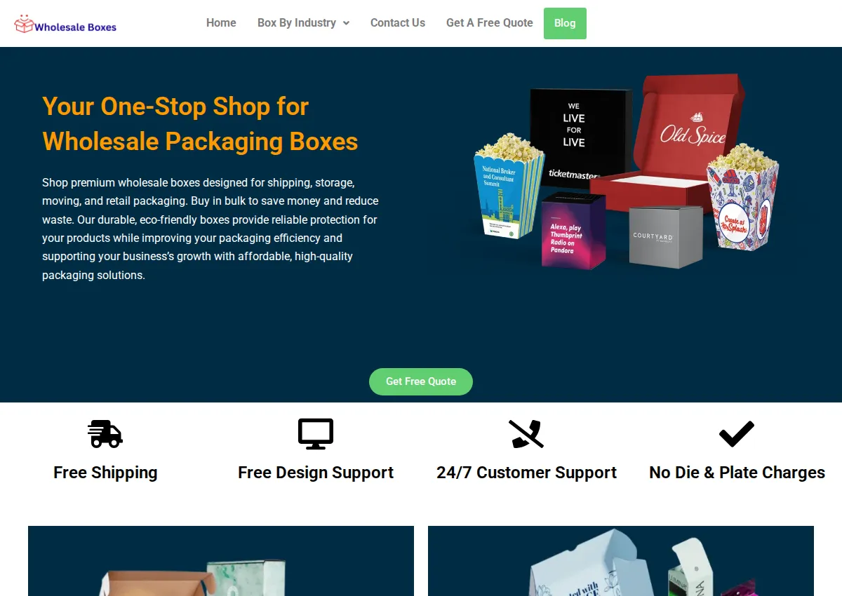 Store homepage