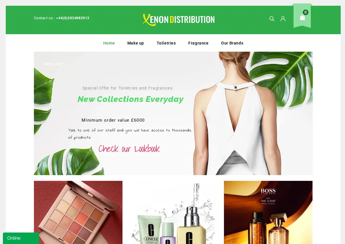 Store homepage
