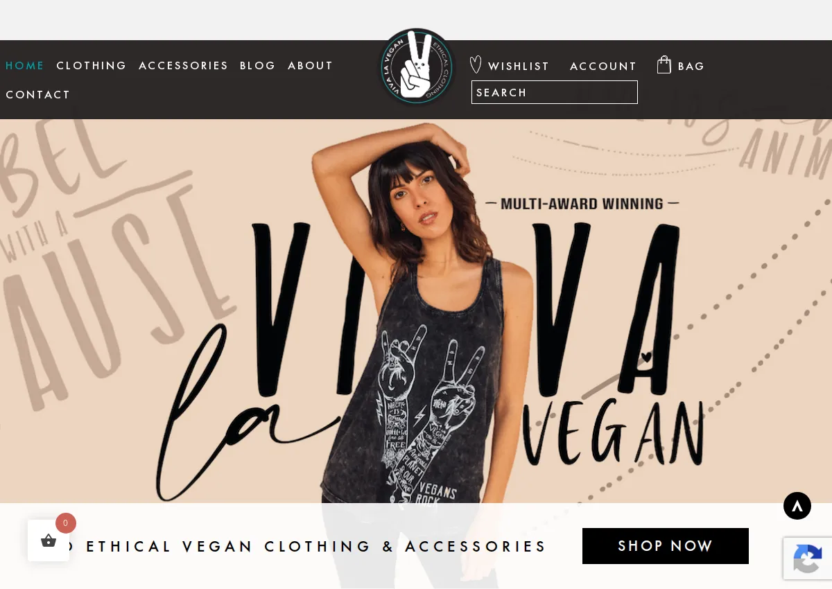 Store homepage