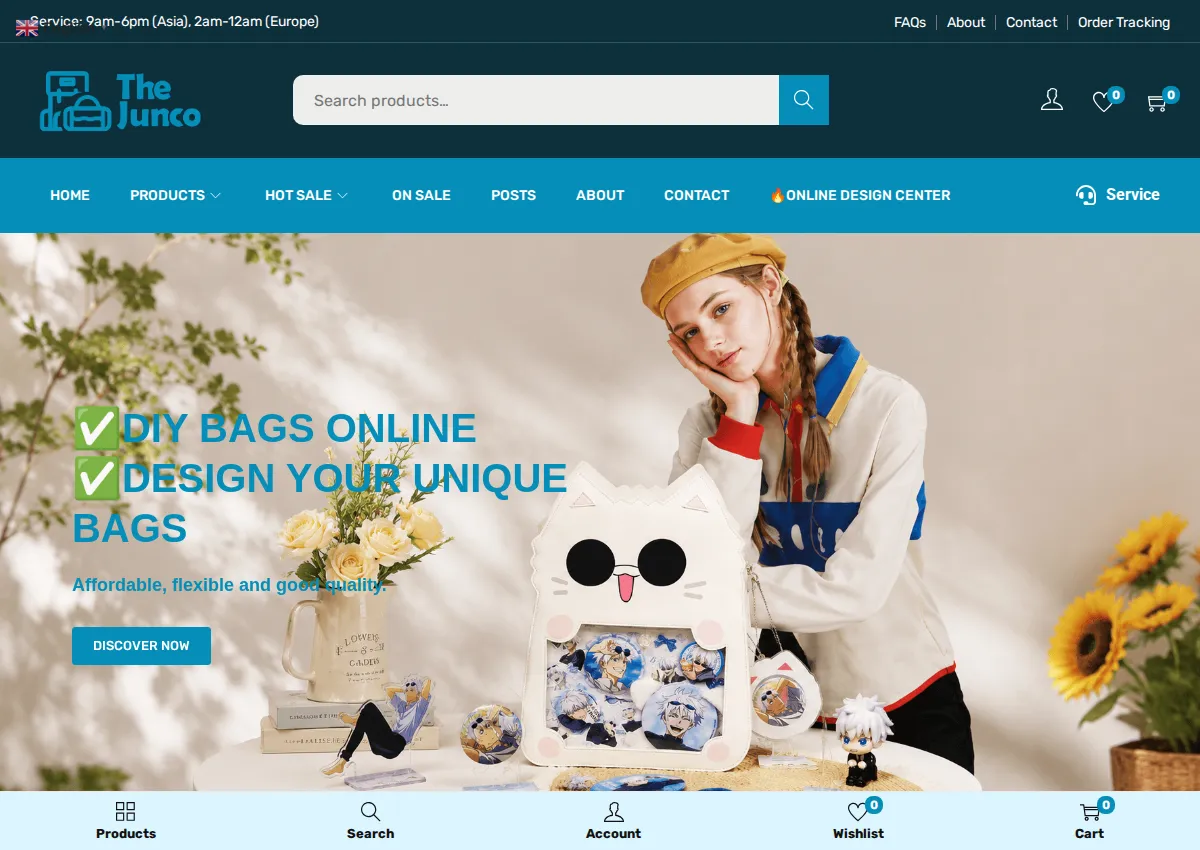 Store homepage