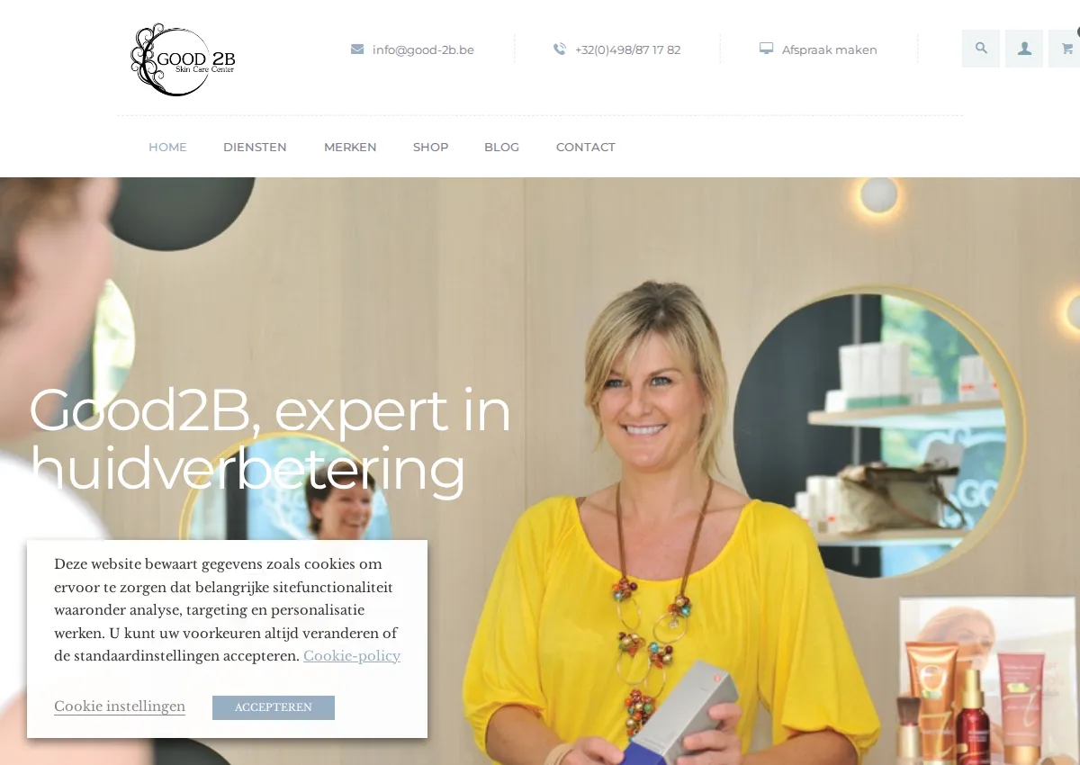 Store homepage