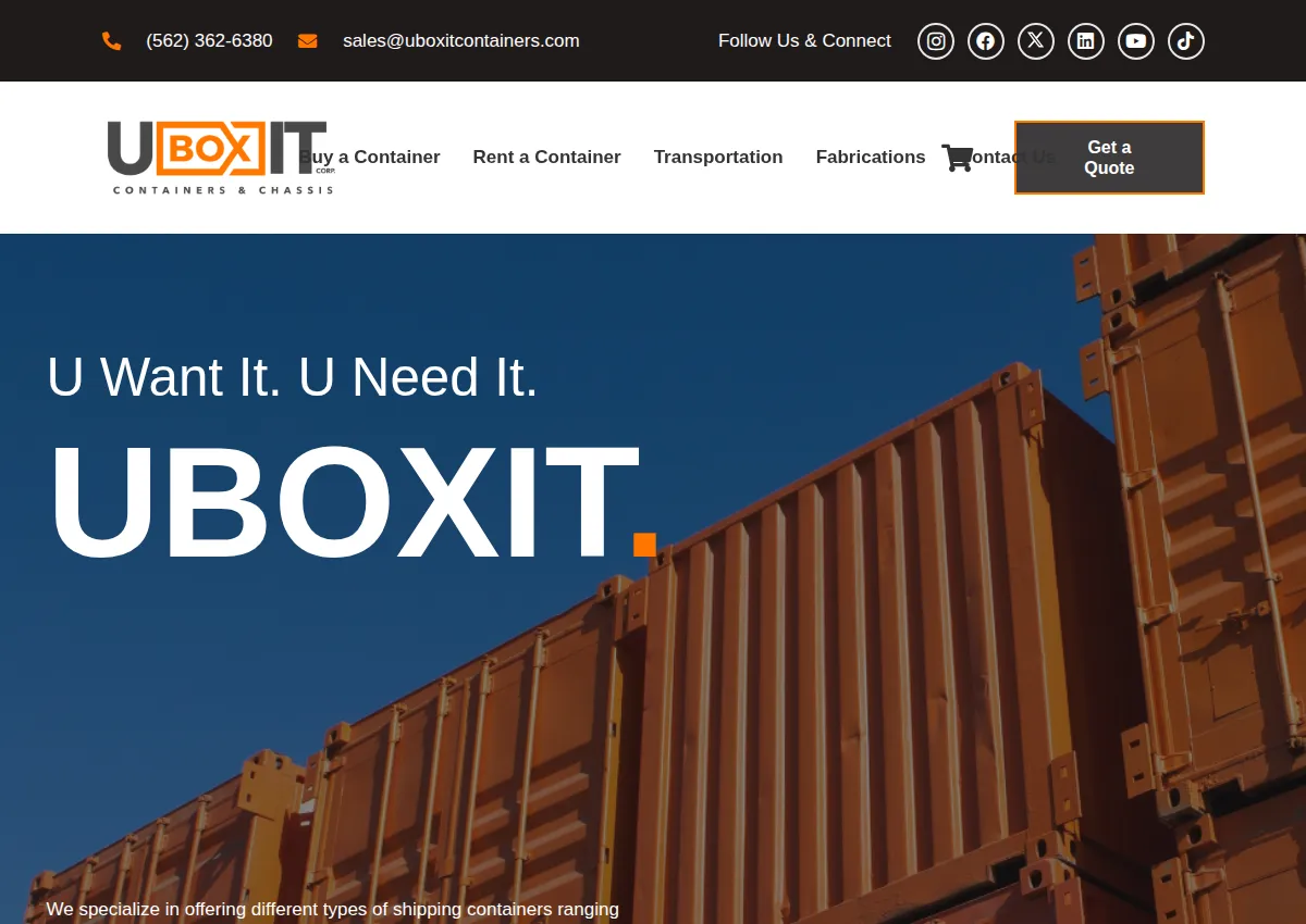 Store homepage