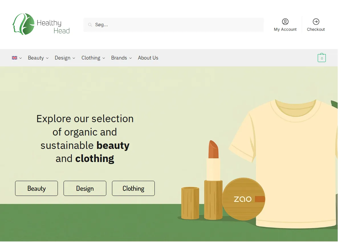 Store homepage