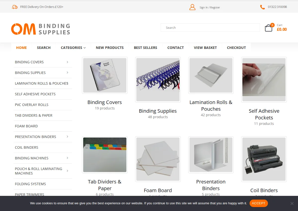 Store homepage