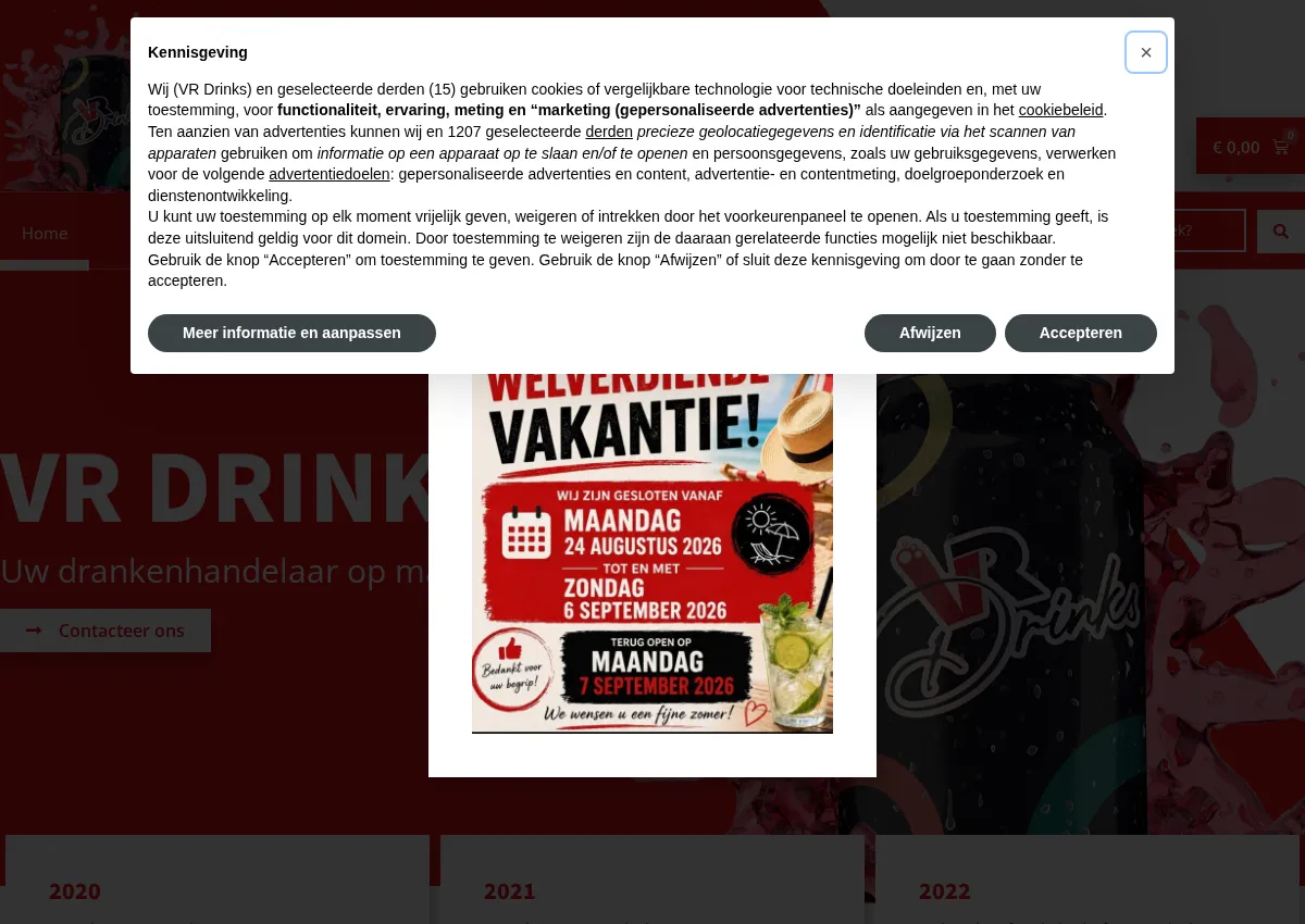 Store homepage