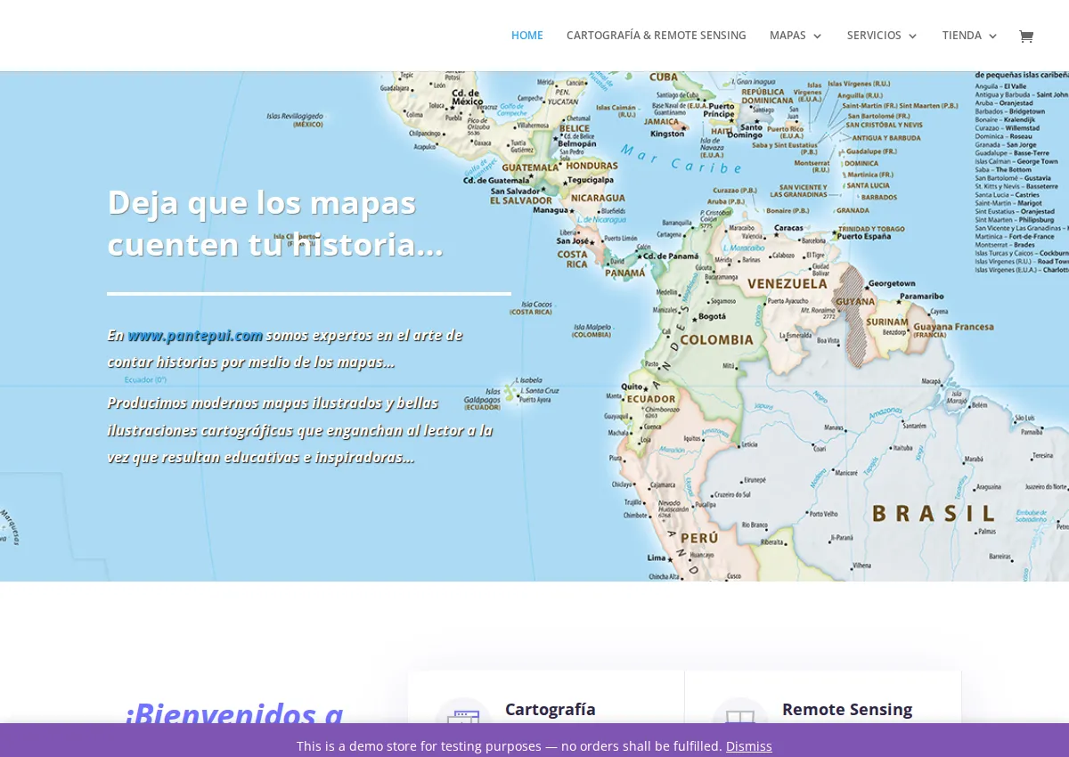 Store homepage