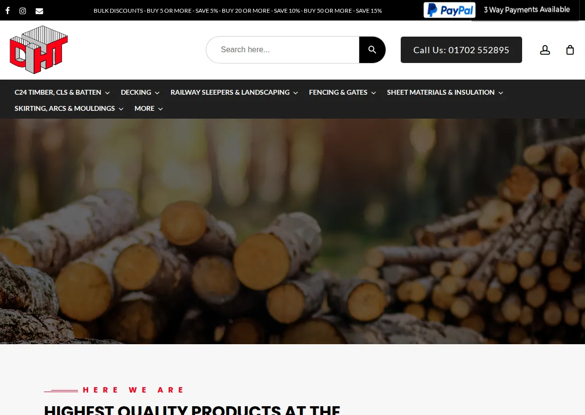 Store homepage