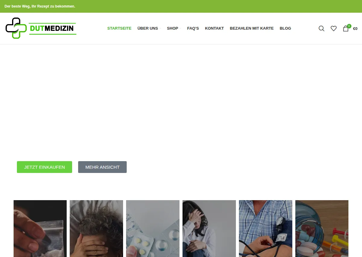 Store homepage