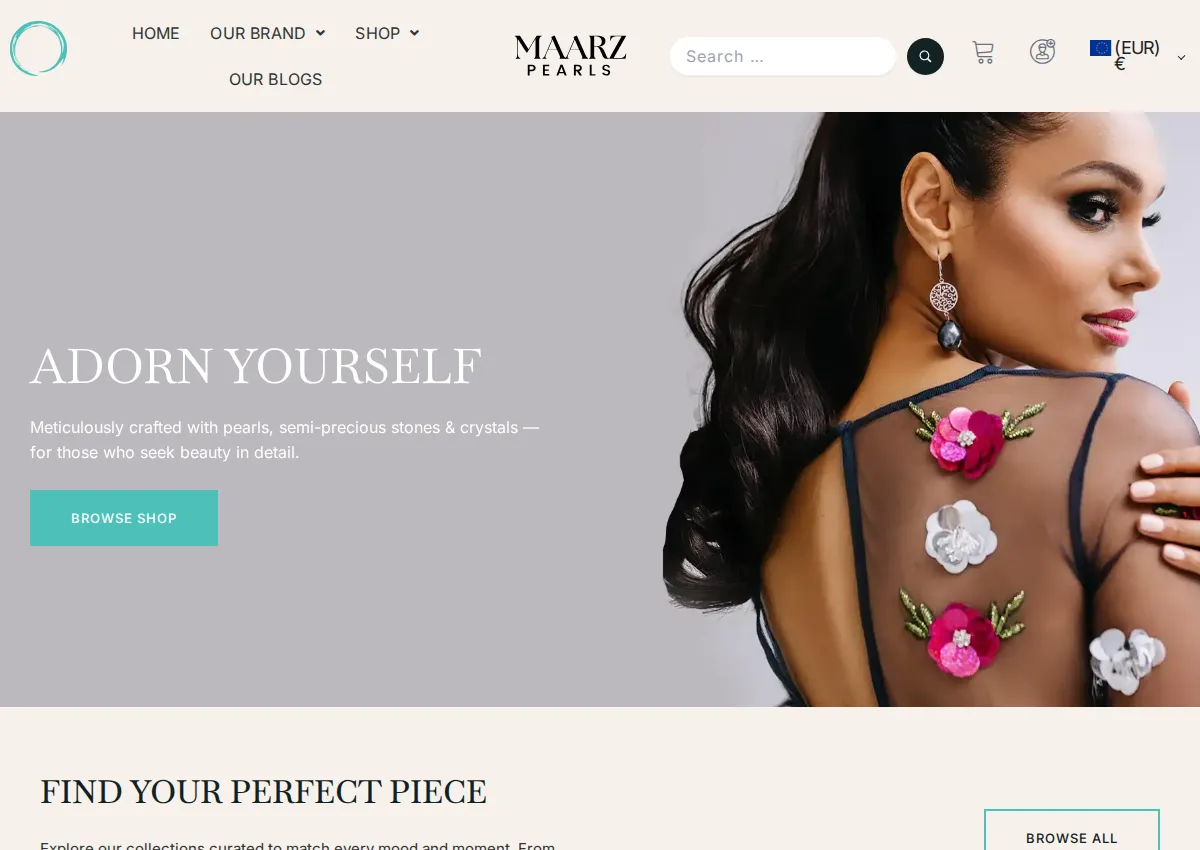Store homepage