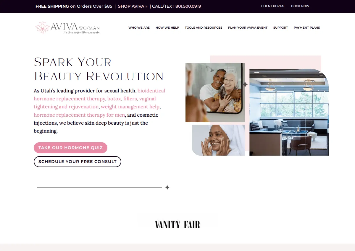 Store homepage