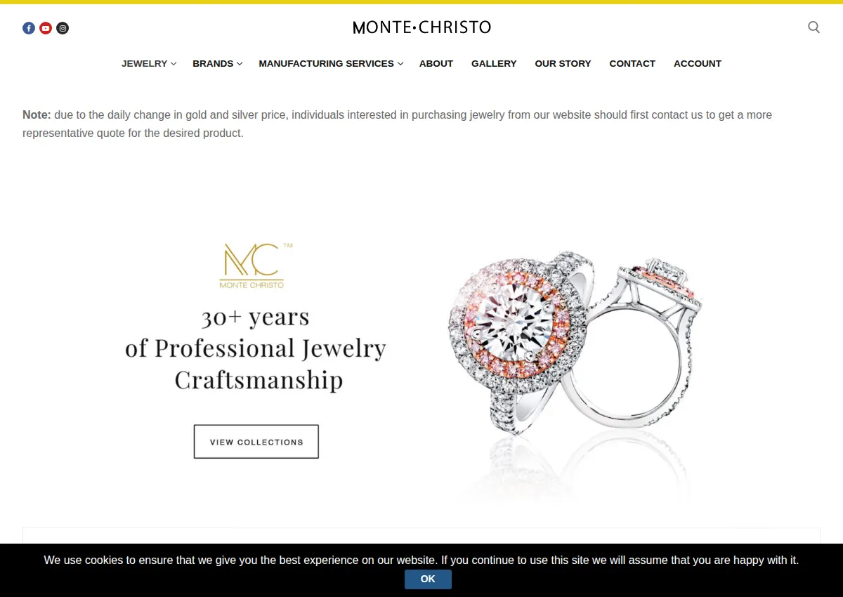 Store homepage